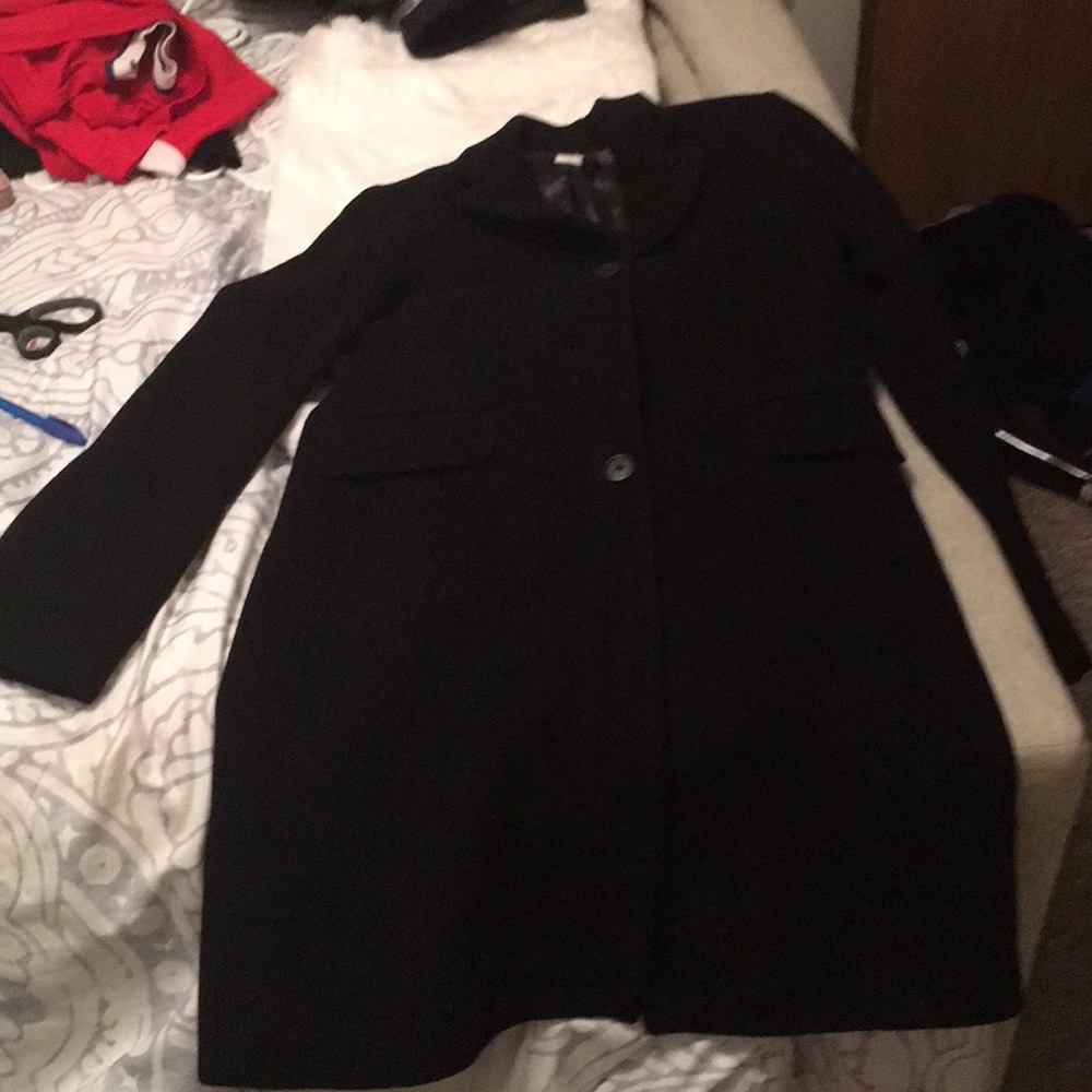 J Crew Wool Trench Coat - Picture 2 of 5
